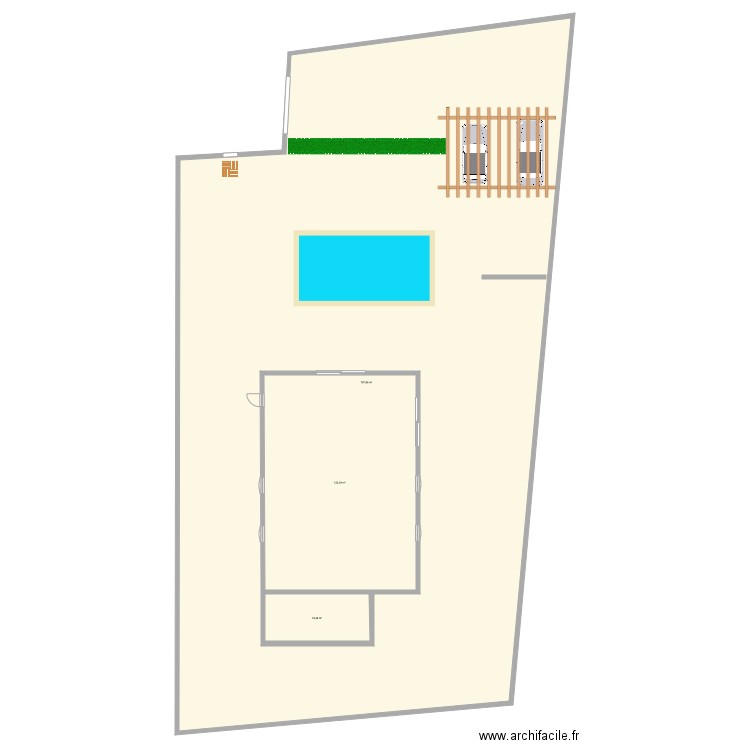 lecci o1. Plan de 3 pièces et 1004 m2