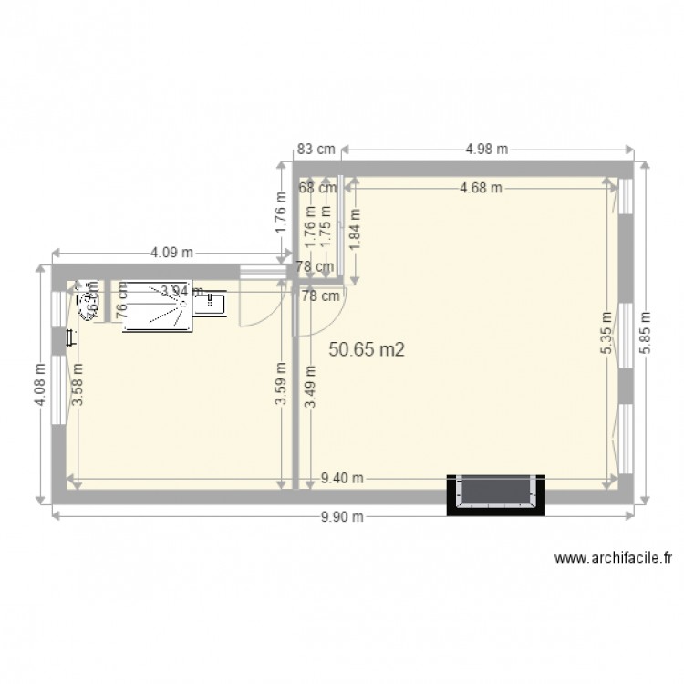 caire projet 3. Plan de 0 pièce et 0 m2