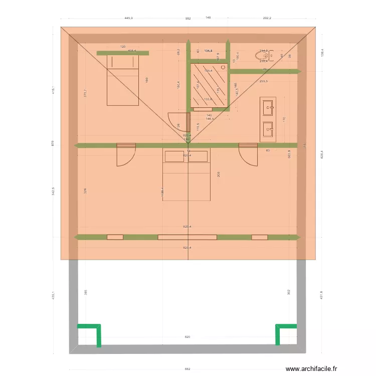 Modification 1er Maison existante 3. Plan de 