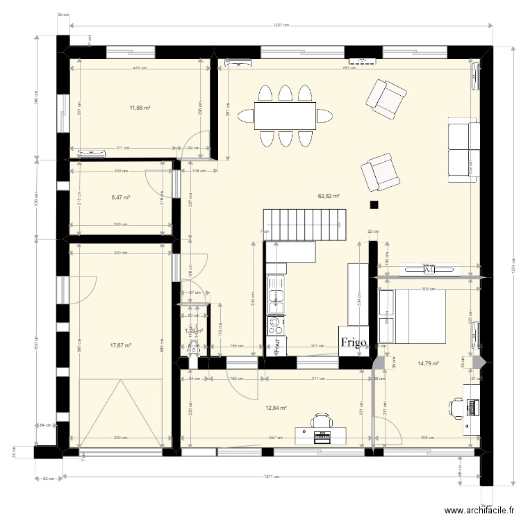 RDC G Sept 22. Plan de 0 pièce et 0 m2