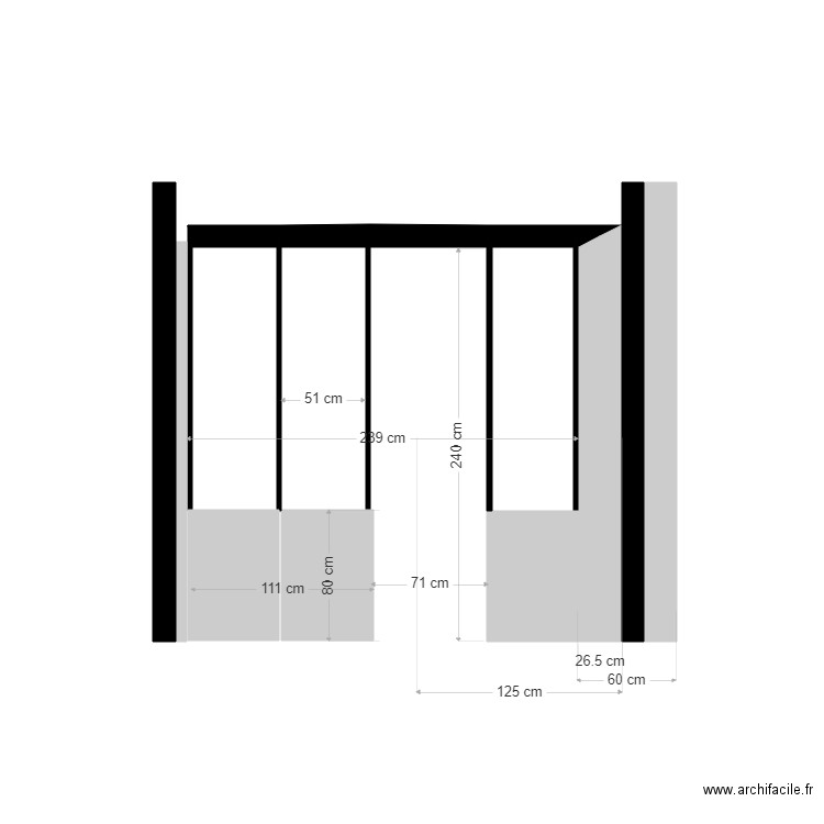 Monge mur chambre8. Plan de 0 pièce et 0 m2