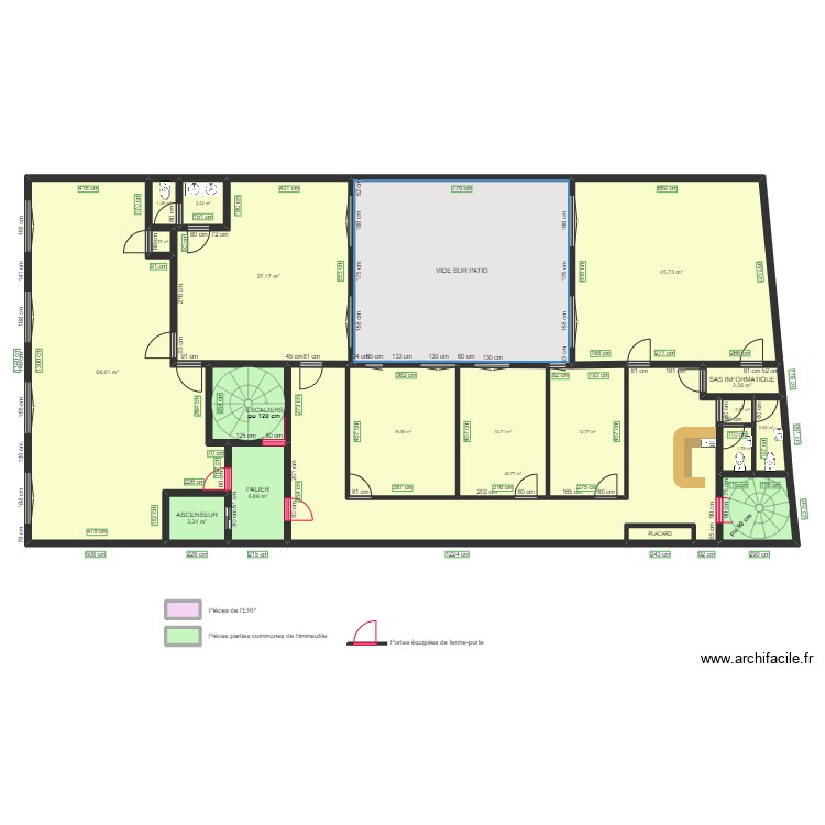 INSTITUT FRANCAIS D HYPNOSE AVANT TRAVAUX. Plan de 0 pièce et 0 m2