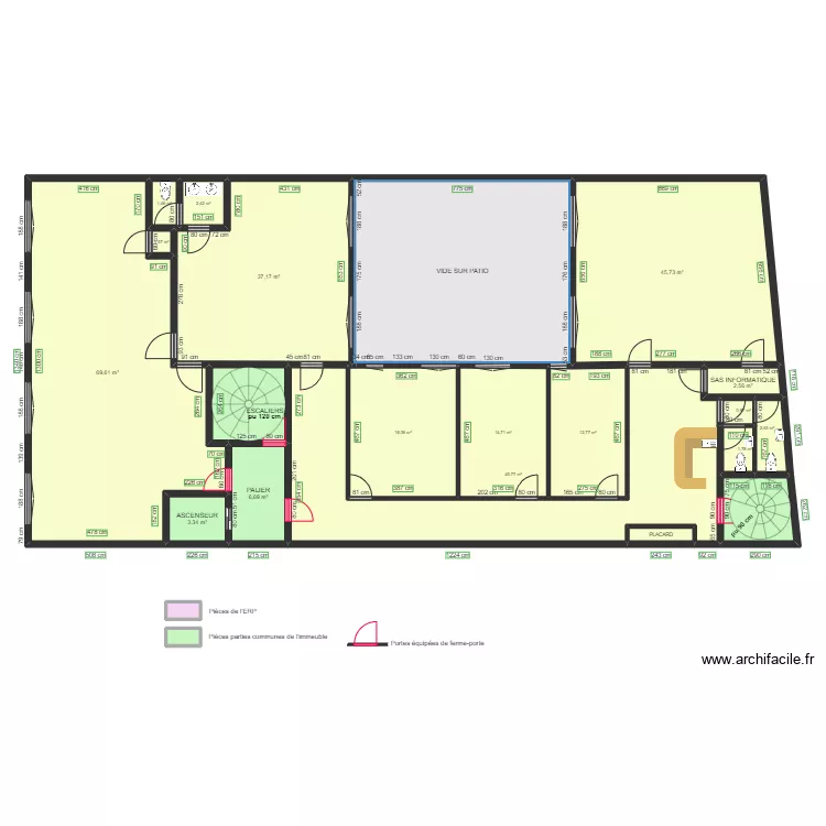 INSTITUT FRANCAIS D HYPNOSE AVANT TRAVAUX. Plan de 