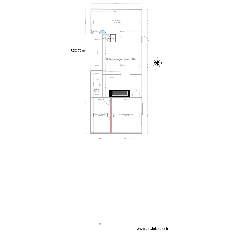 Maison. Plan de 