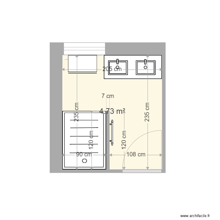 SDB TEGHUNIAN. Plan de 0 pièce et 0 m2