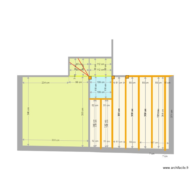 grange 10 décembre V3 solivage plancher. Plan de 0 pièce et 0 m2