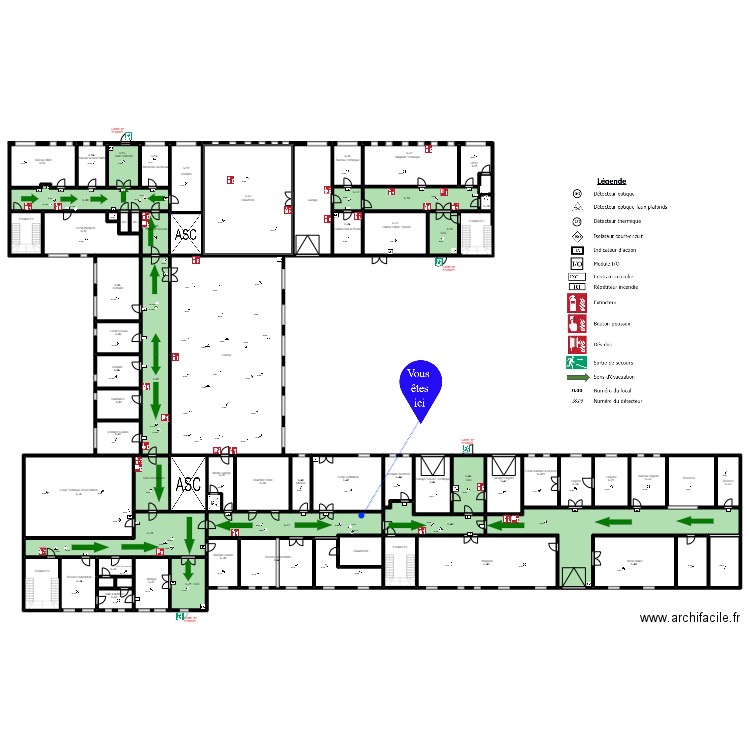 Sous-Sol Invalide def. Plan de 72 pièces et 1911 m2