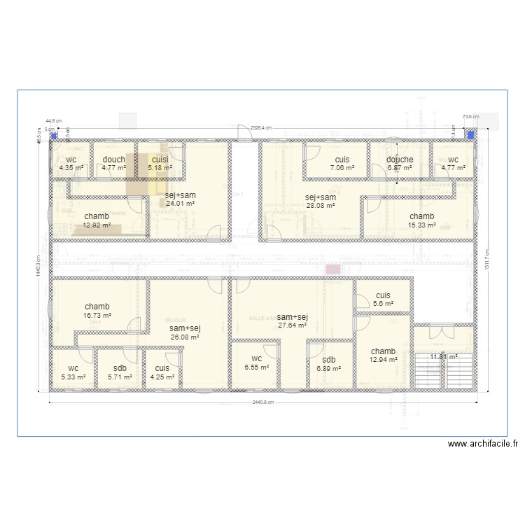 LK etage 1 proposition 8. Plan de 0 pièce et 0 m2