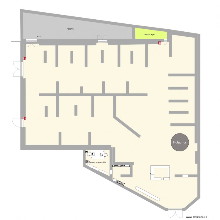 Plan magasin King Jouet . Plan de 0 pièce et 0 m2