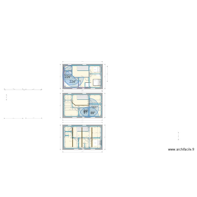 etage marzan v4. Plan de 16 pièces et 295 m2