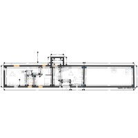 Projet . rez de chaussée maison bleue avec escalier colimacon