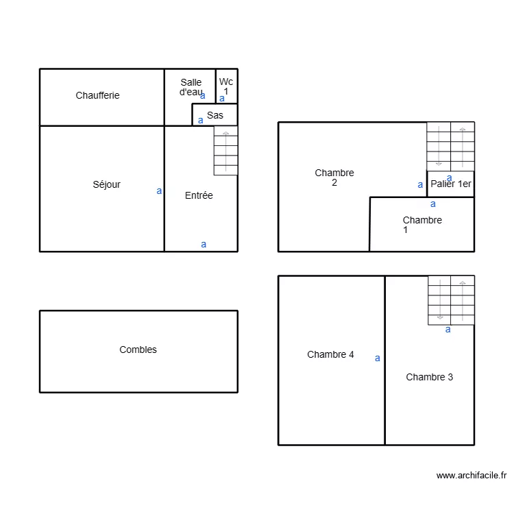 DOUARNENEZ GUITTON. Plan de 