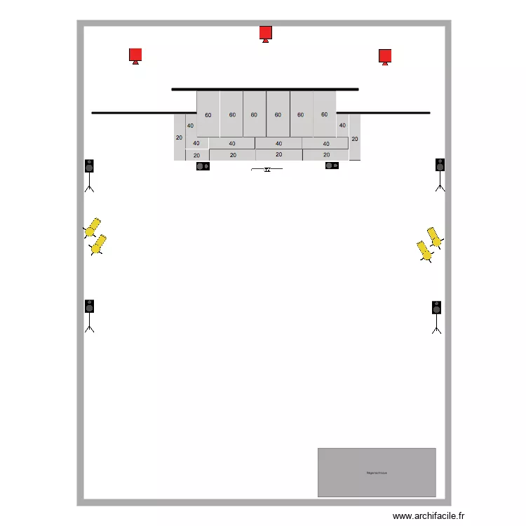 Plan Real Wilson Vue dessus V4. Plan de 