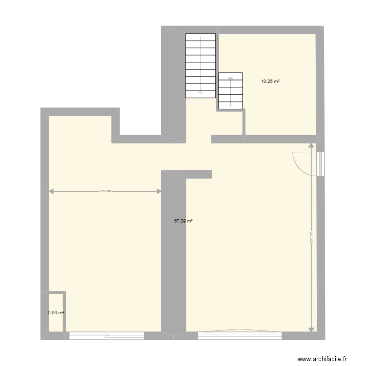 Gambetta. Plan de 12 pièces et 127 m2