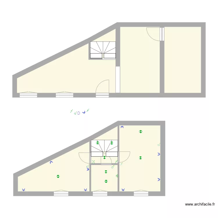 CONCIERGERIE ELECTRICITE REZ. Plan de 