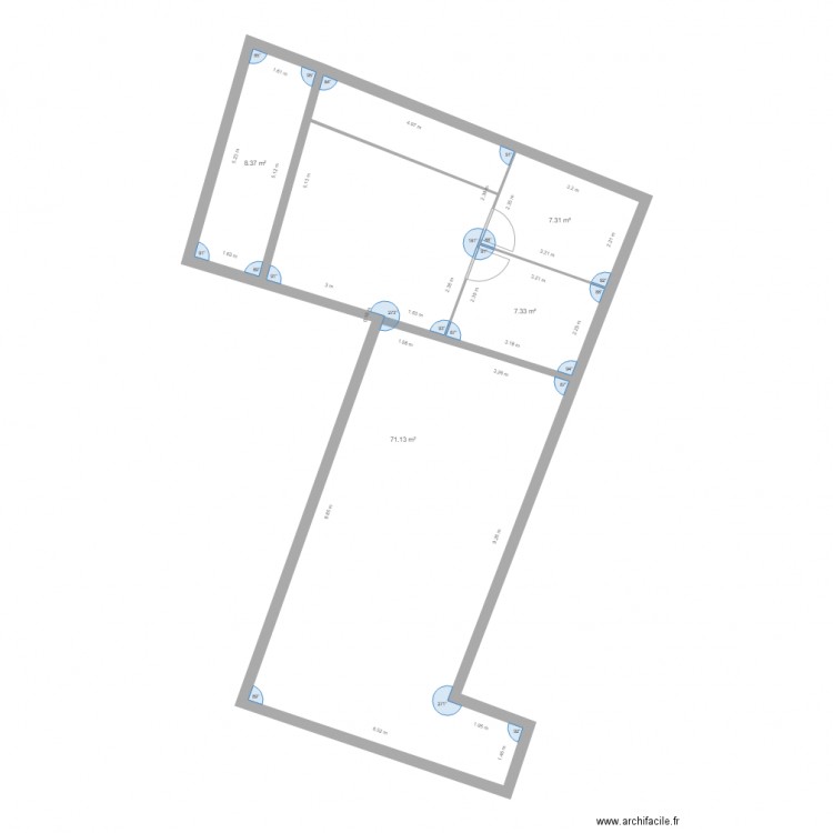 xv39.7. Plan de 0 pièce et 0 m2