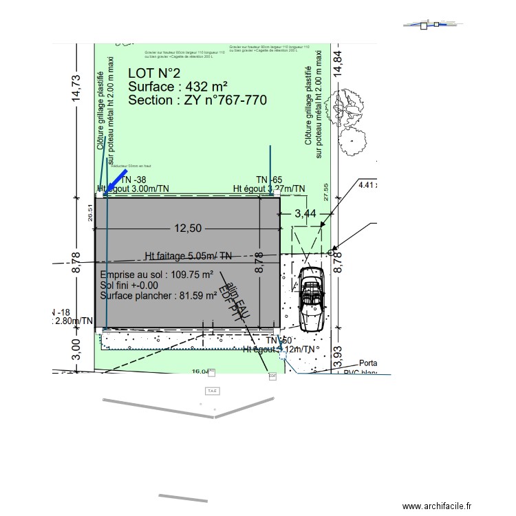 Vrd + eaux pluviales 14-05 v2. Plan de 0 pièce et 0 m2