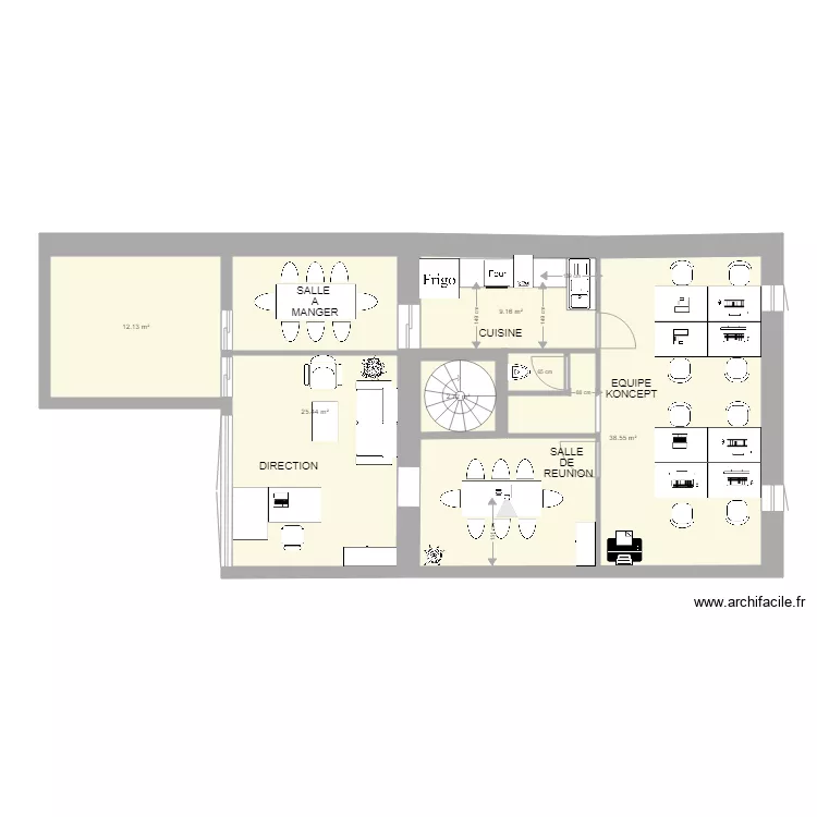 concorde bureau 2eme3. Plan de 