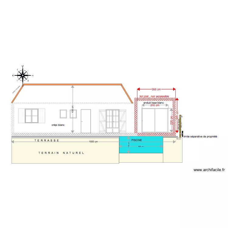 plan de coupe projet. Plan de 