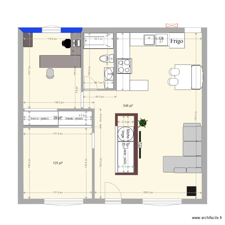 bon plan de maison 222. Plan de 0 pièce et 0 m2