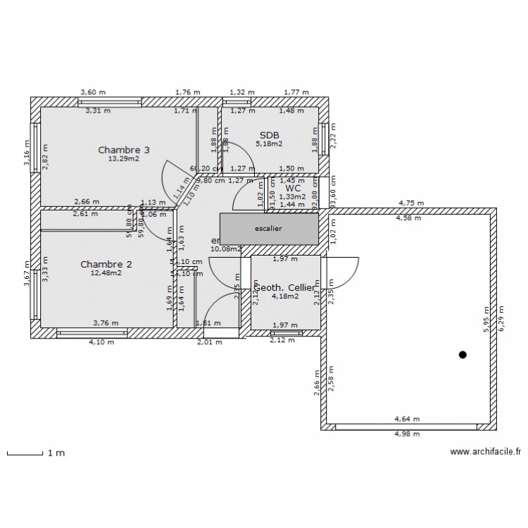 Santec RdC Nord Sud. Plan de 0 pièce et 0 m2