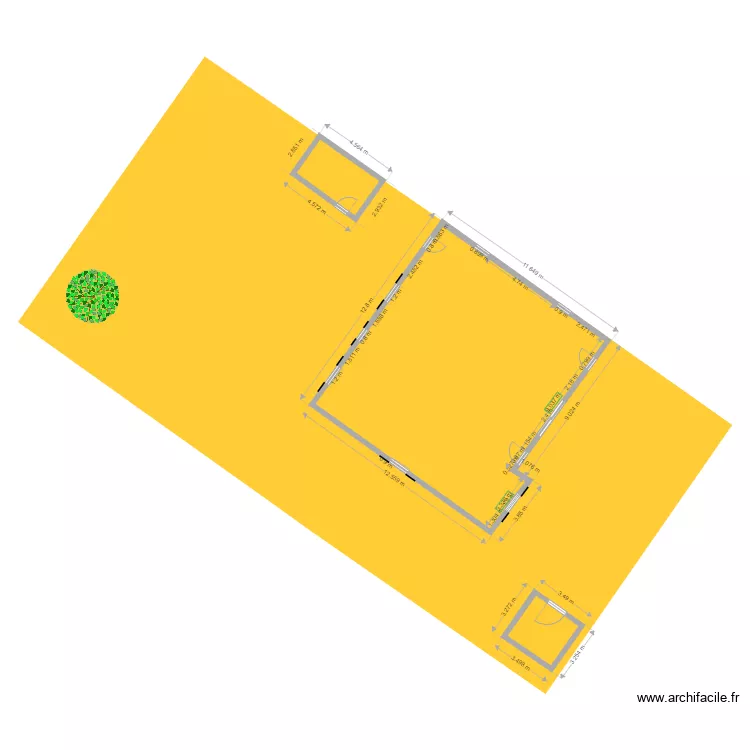 plan de masse maison 13 impasse des oiseaux existant. Plan de 