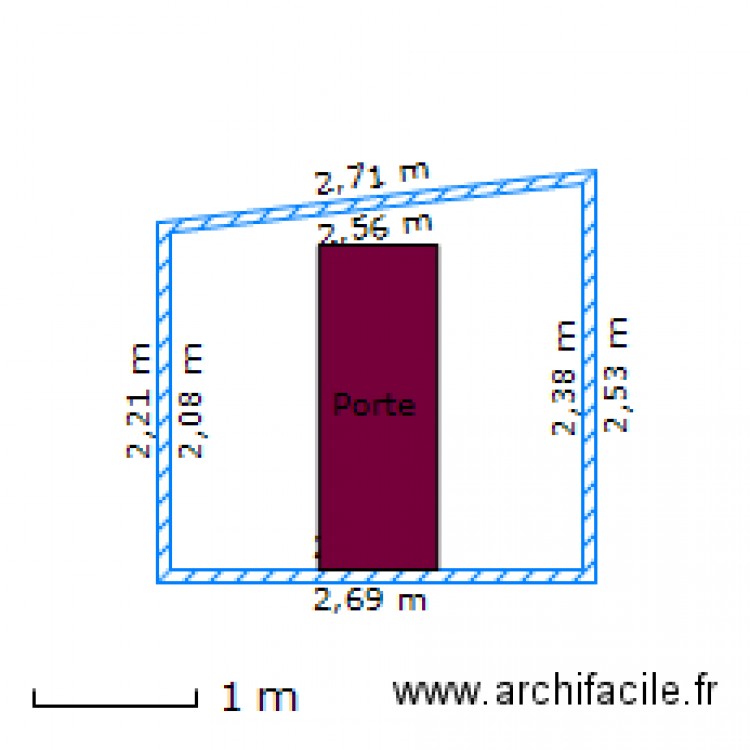 Cloison. Plan de 0 pièce et 0 m2