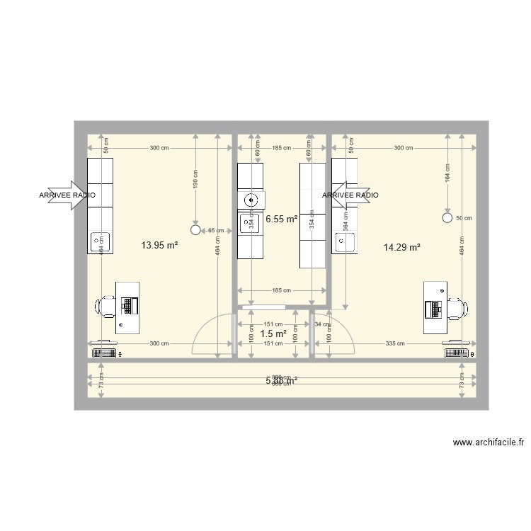 BIETTRON ARRIVEES. Plan de 0 pièce et 0 m2