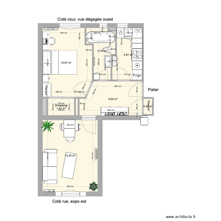 CAMILLE2. Plan de 10 pièces et 42 m2