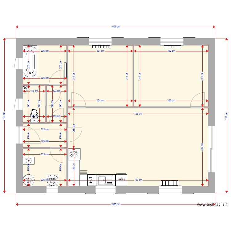 plan paysage. Plan de 0 pièce et 0 m2