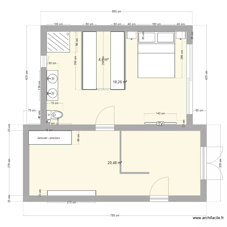 plan 6x4. Plan de 