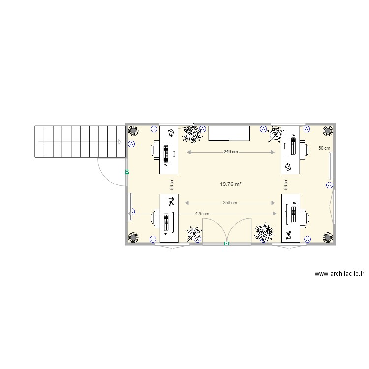 bureaux rdc. Plan de 0 pièce et 0 m2