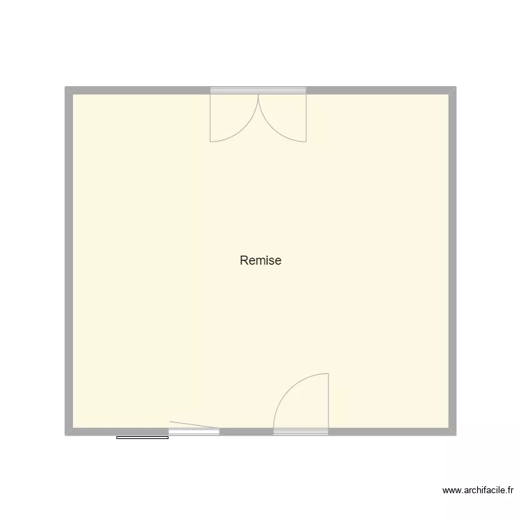 Croquis DOLIS Remise. Plan de 