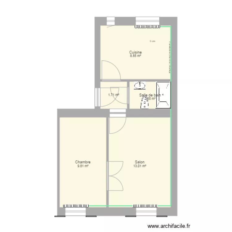 RDC lot 2 modifi&eacute;. Plan de 