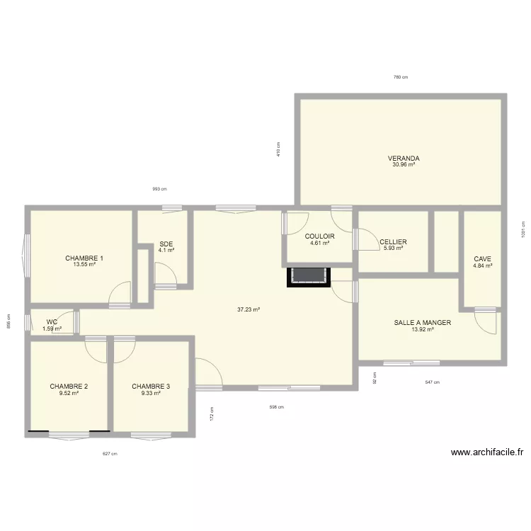 PLAN MAISON APRES. Plan de 