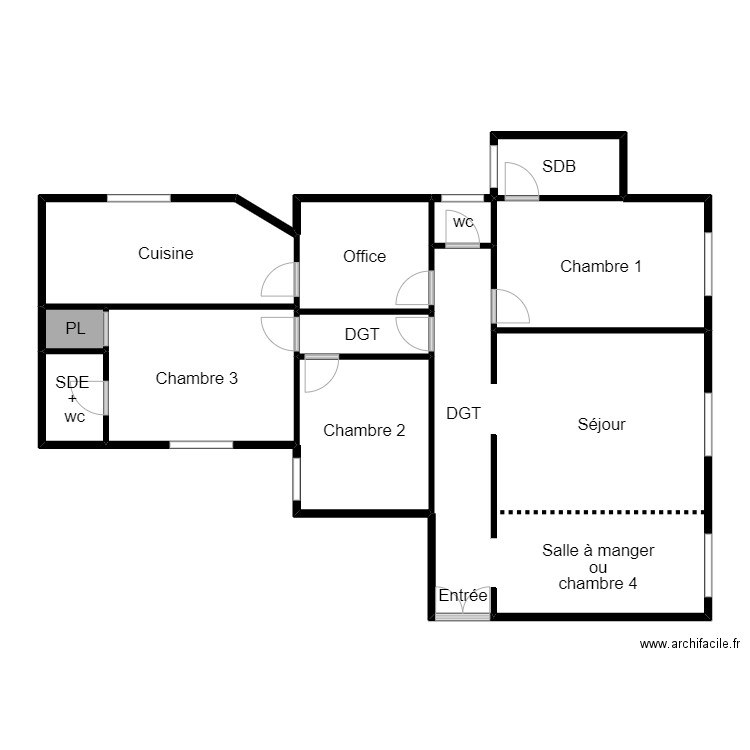 Artur sabrina . Plan de 11 pièces et 122 m2