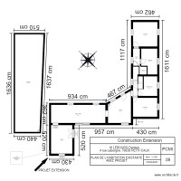 Plan de la maison avec projet