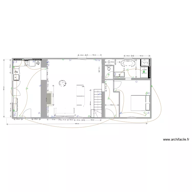 La Poupeliniere RDC electrique 03.22. Plan de 