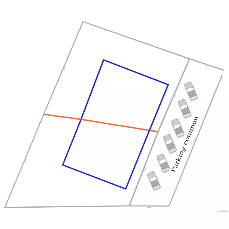 parcelle nyabugete positionnement appartements. Plan de 