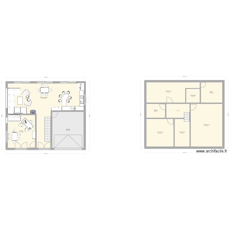 Maison. Plan de 0 pièce et 0 m2
