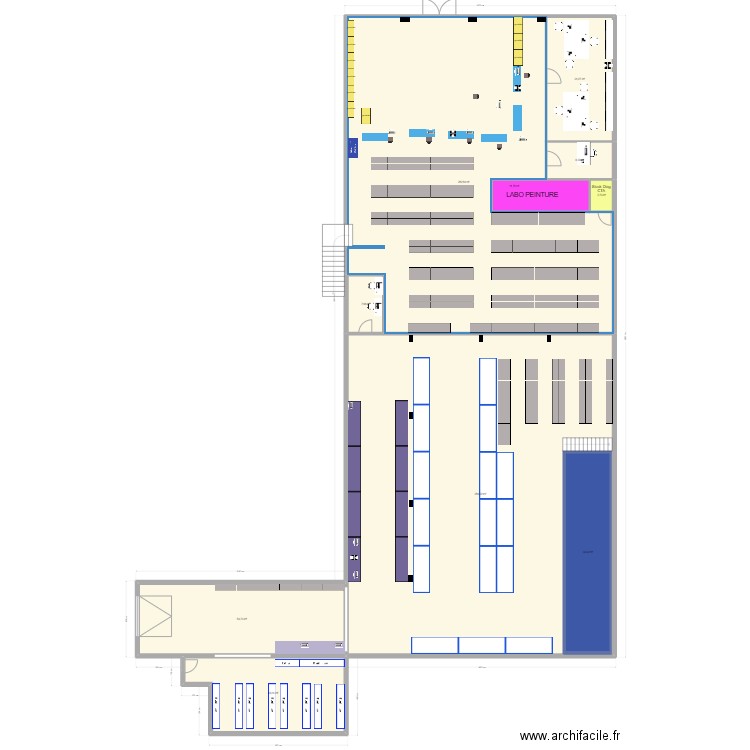 Aurillac Verdun. Plan de 10 pièces et 767 m2