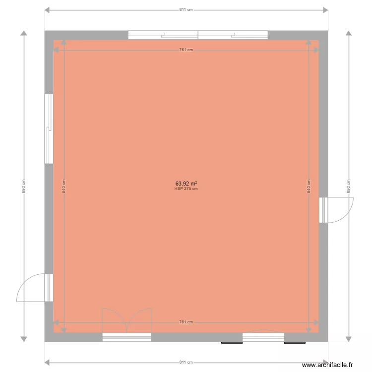 Piece de vie. Plan de 
