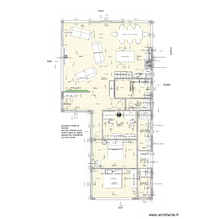 Plan L 135 m2 V2. Plan de Plan L 135 m2 V2. Plan de