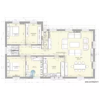 PLAN RDC LUISANT salle de bains modifi&eacute;e