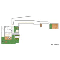 Studio baignoire centrale