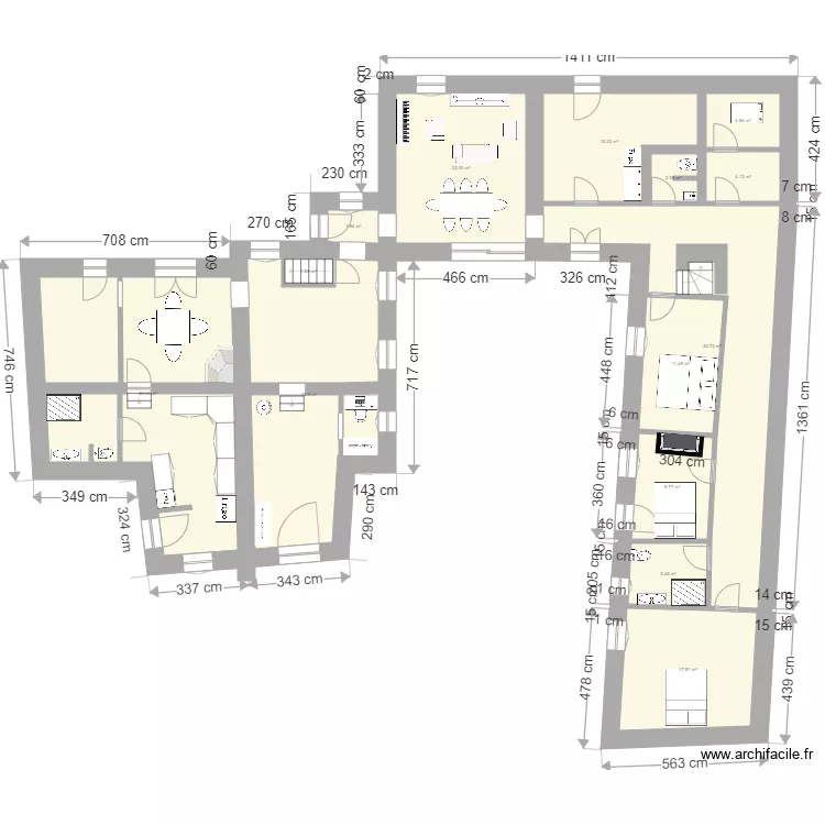 PONTHEVRARD. Plan de 
