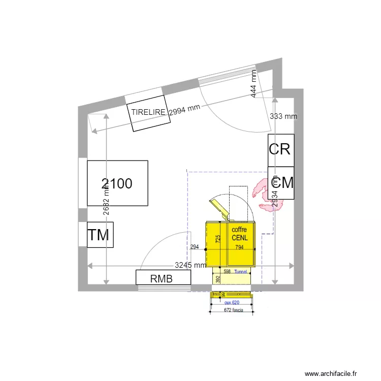 PLAN DE MASSE EXISTANT BLAGNAC 562R. Plan de 