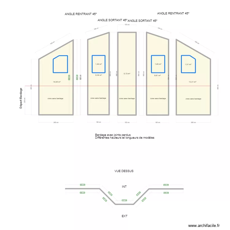vandel bois d amont bardage. Plan de 