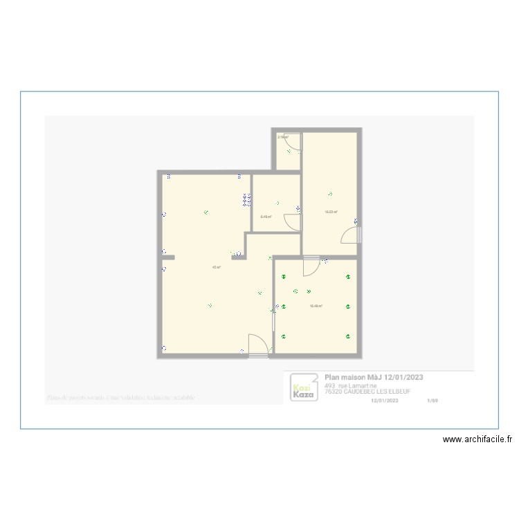 Plan ropiquet. Plan de 0 pièce et 0 m2