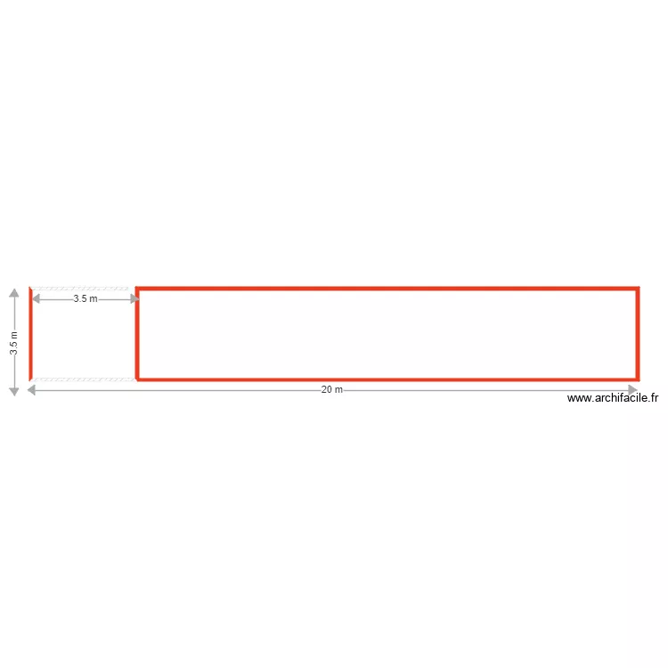 facade ouest murs. Plan de 